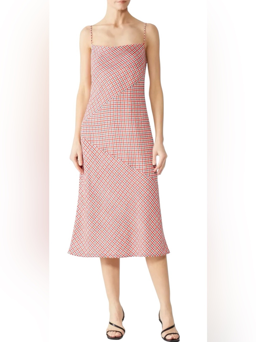 C/MEO COLLECTIVE Counting All Gingham Plaid Dress Size M